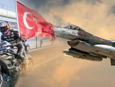 F-16 τα βάζει με μοτοσικλέτα, μονοθέσιο Formula 1 και … Tesla στο αεροδρόμιο της Κωνσταντινούπολης (βίντεο)